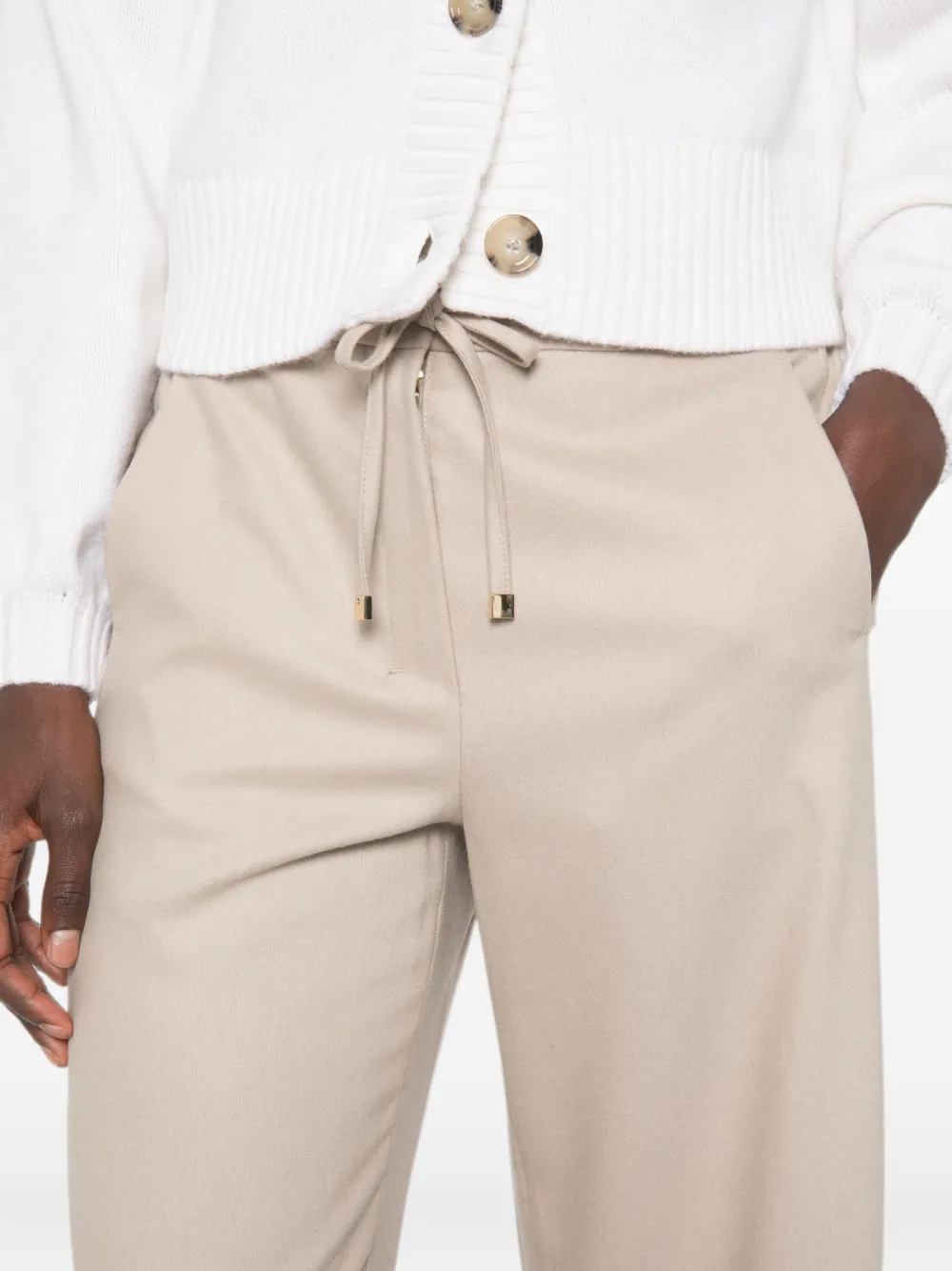 'S Max Mara Broek met trekkoord Beige