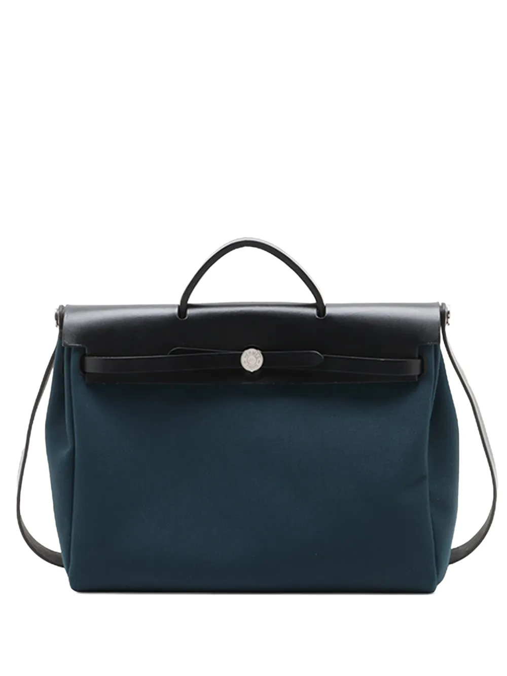 Pre-owned Hermes 2024 Toile Herbag Zip 39 Satchel In Green