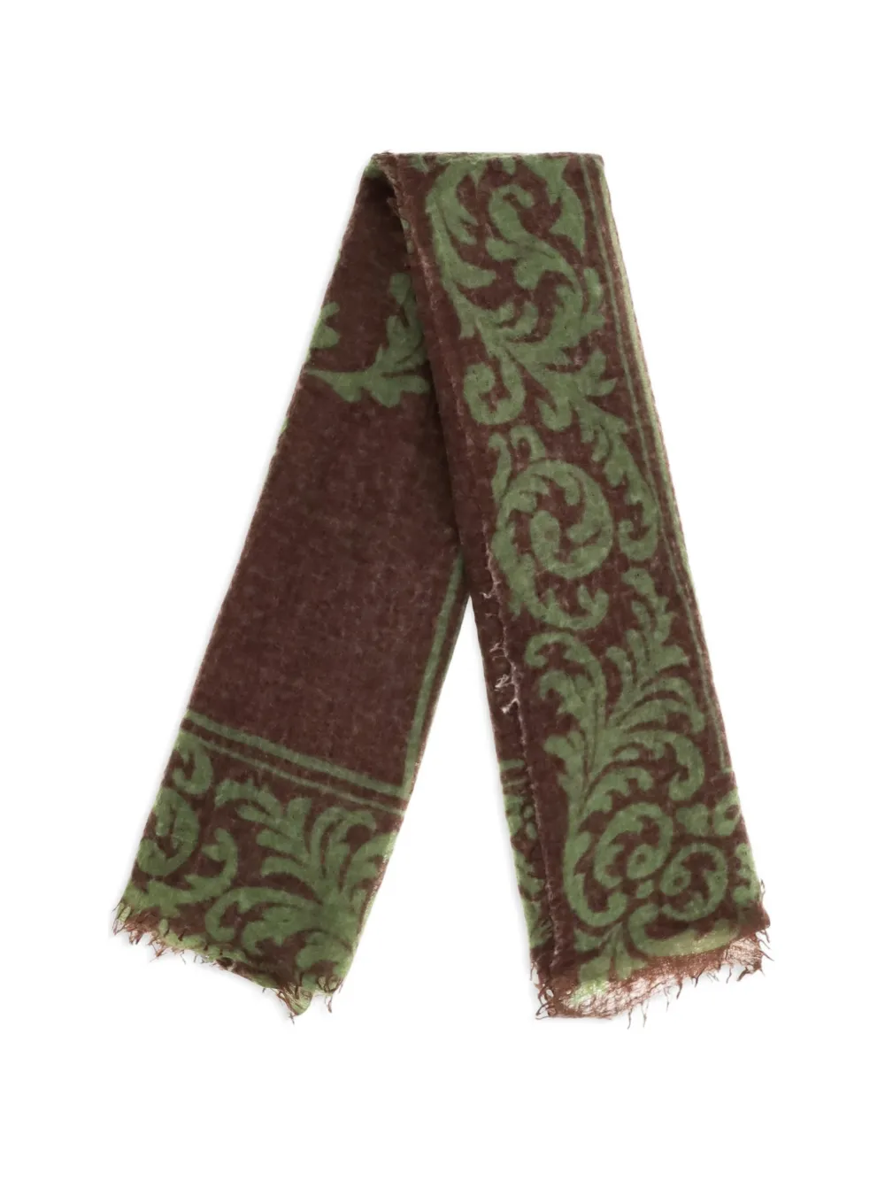 MIRROR IN THE SKY Soufflé cashmere scarf - Braun
