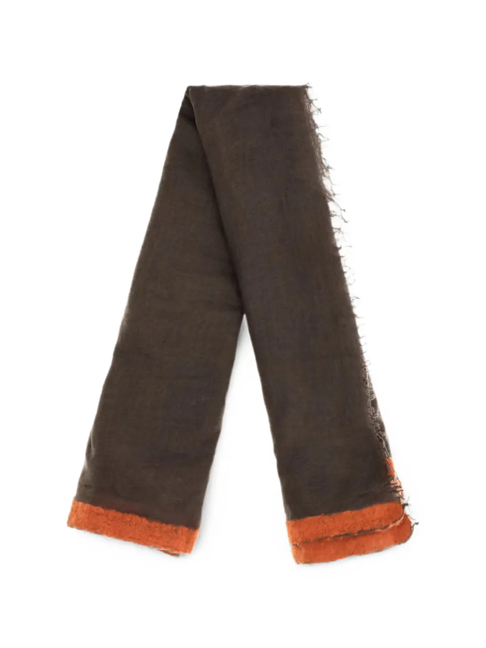 MIRROR IN THE SKY Gran Soufflé cashmere scarf - Braun