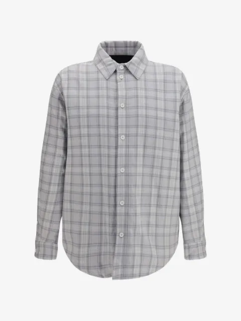 Off-White check flannel padded overshirt