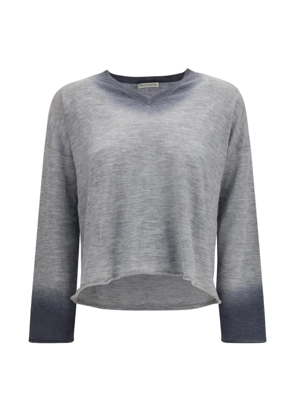 MIRROR IN THE SKY Indra gradient-effect cashmere sweater - Grau