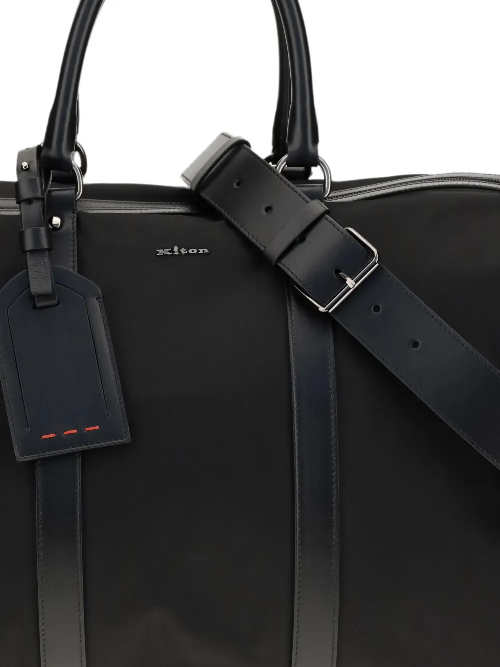 Kiton Reistas met logoplakkaat Zwart