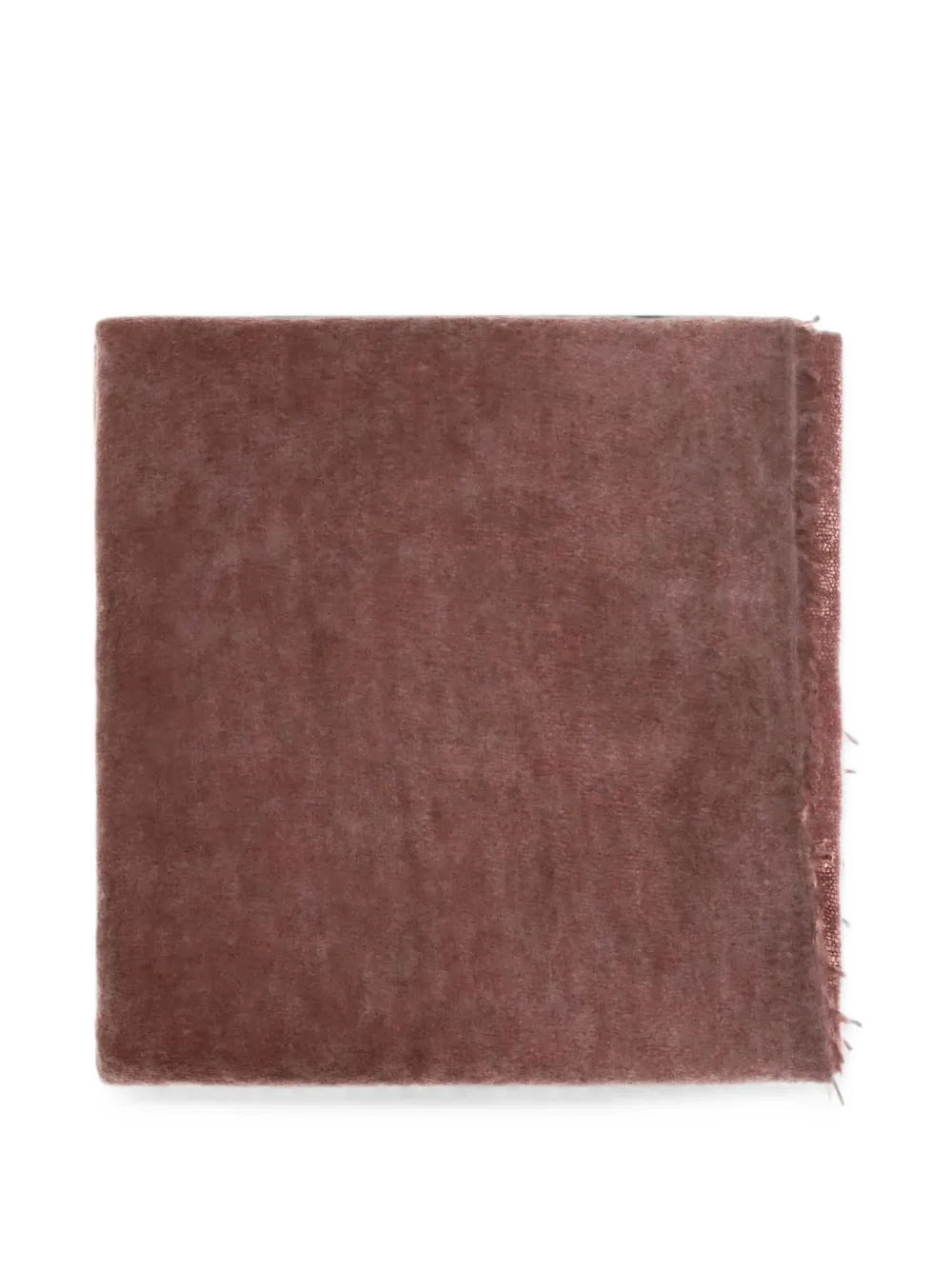 MIRROR IN THE SKY frayed cashmere scarf - Rot