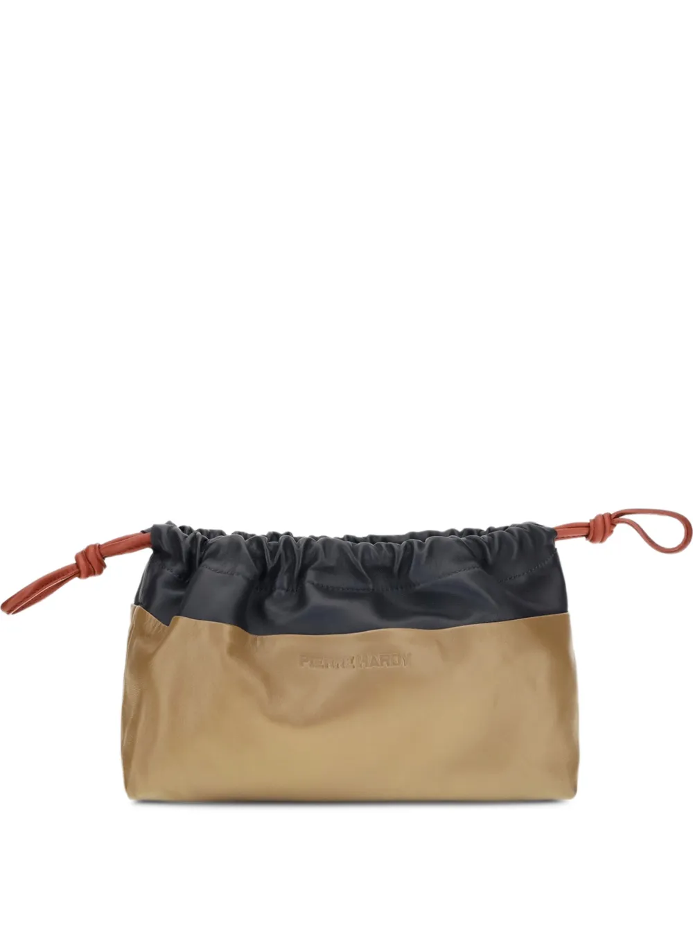 Pierre Hardy Twin drawstring clutch bag - Braun