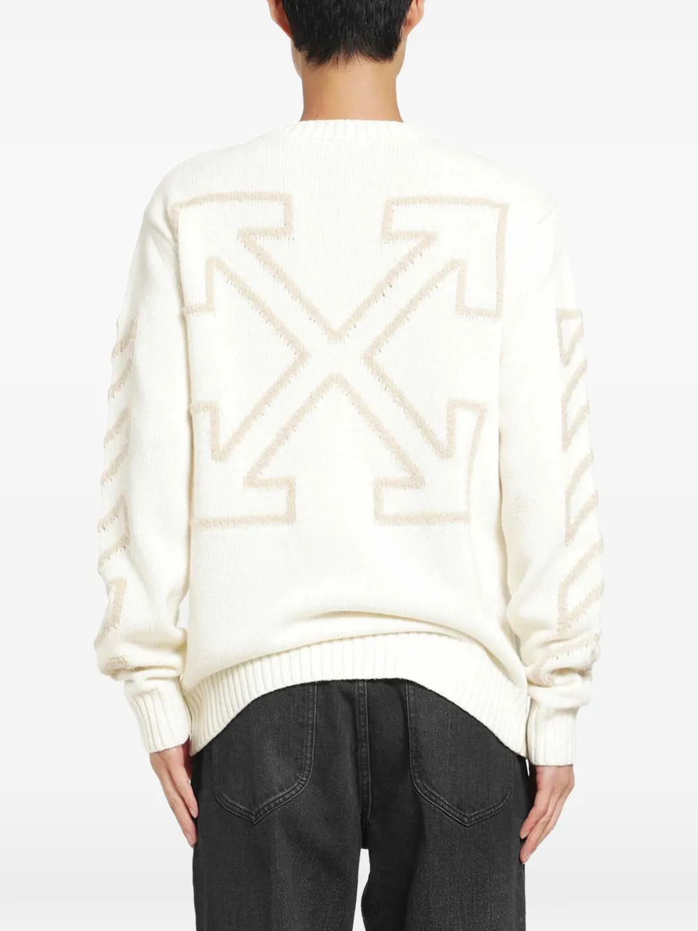 Off-White Arrows trui Beige