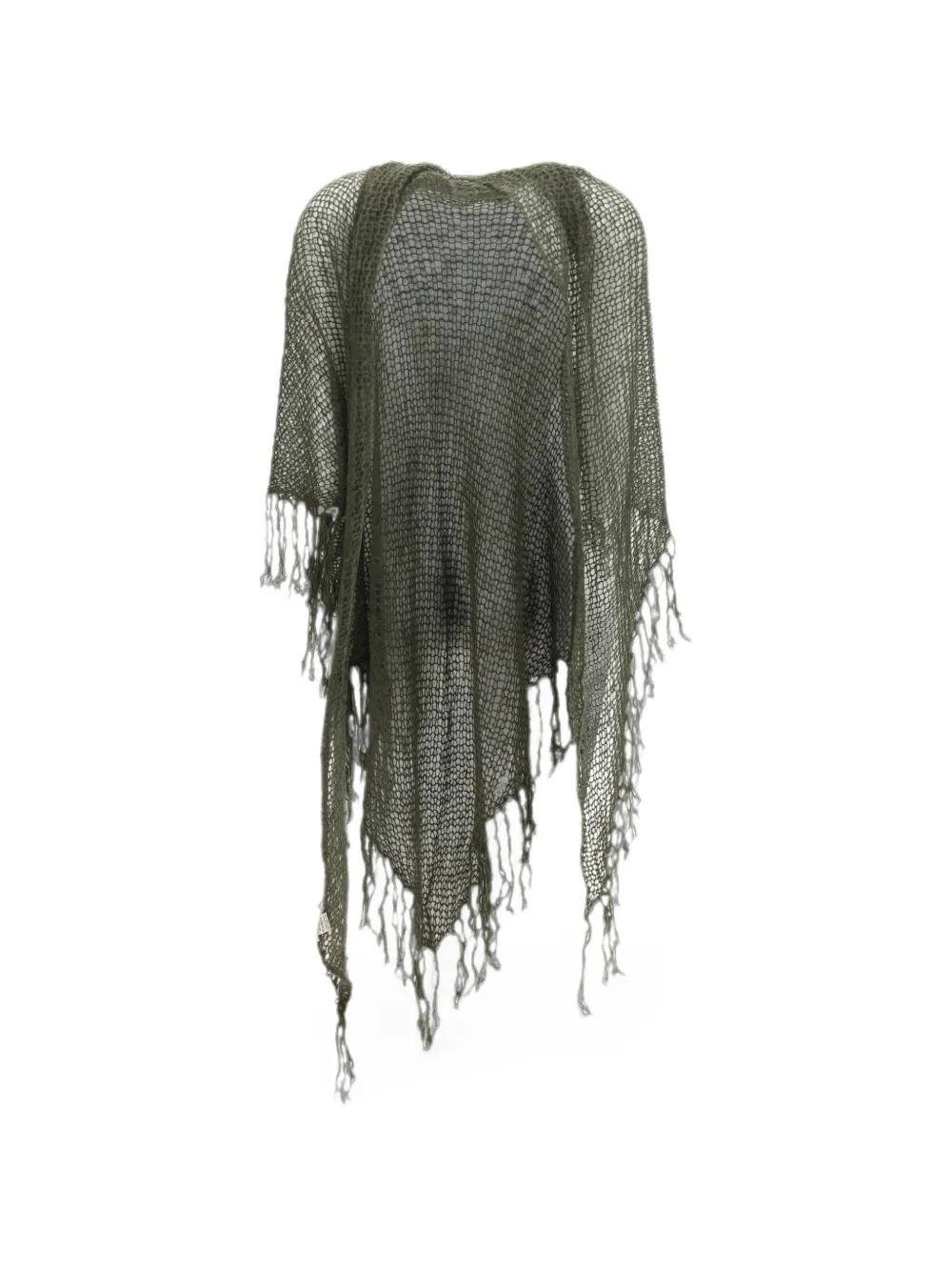 MIRROR IN THE SKY Nimbus fringed scarf - Grün