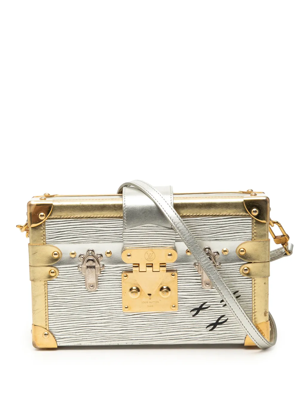 Louis Vuitton Pre-Owned 2017 Epi Petite Malle crossbody bag - Silver