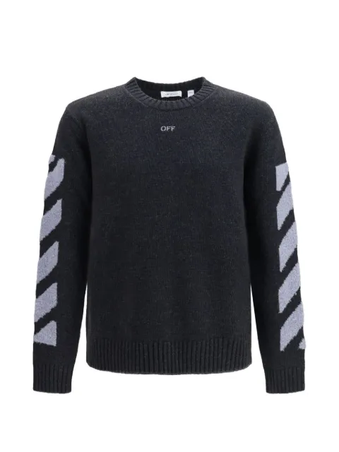 Off-White jersey Diagonales con logo bordado