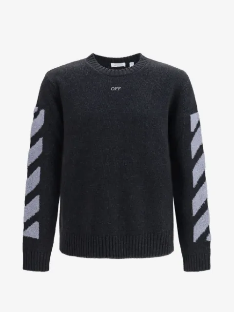 Off-White Diagonals logo-embroidered sweater