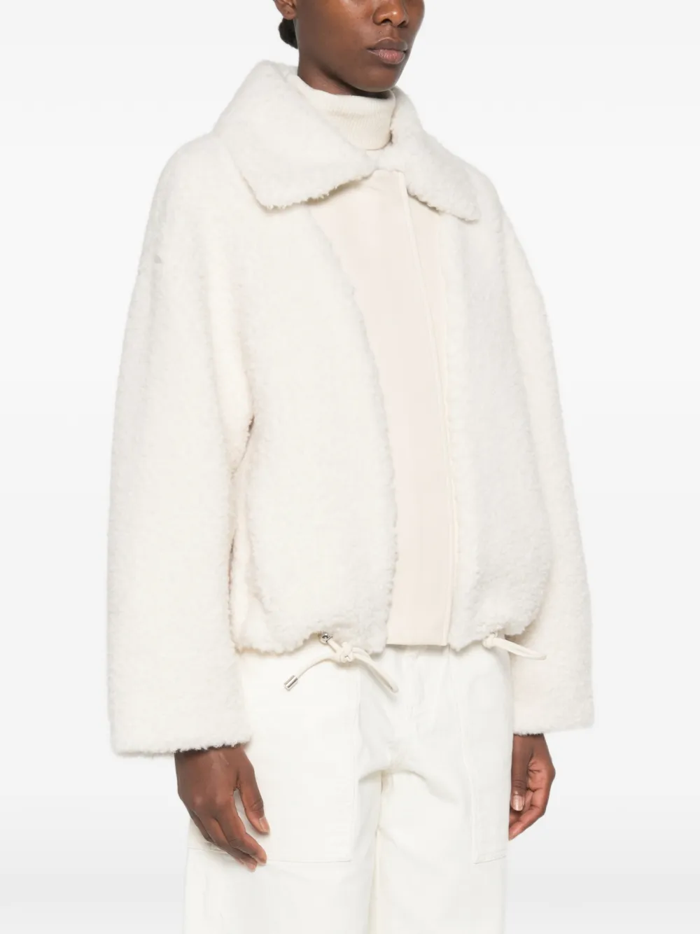 Sportmax Jack met gespkraag Wit
