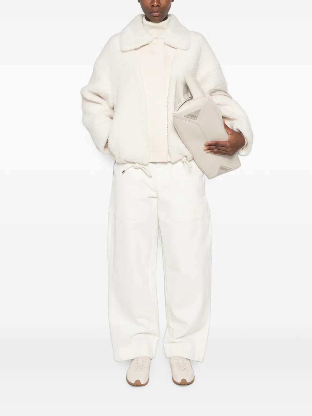 Sportmax Jack met gespkraag Wit