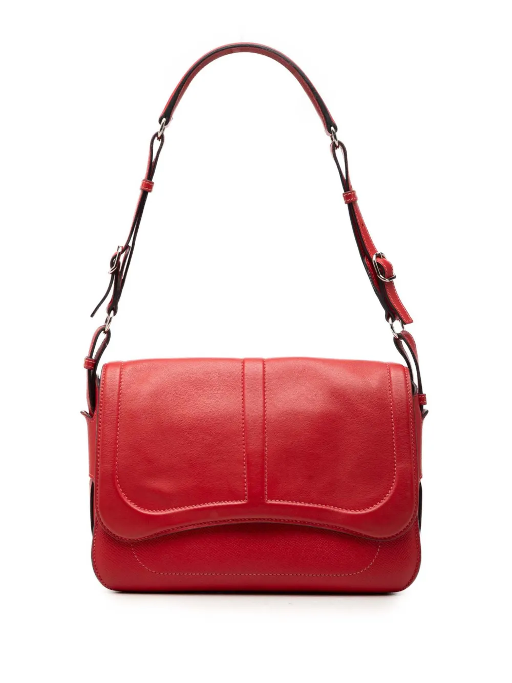 Hermès Pre-Owned 2016 Epsom and Swift Harnais shoulder bag - Rot