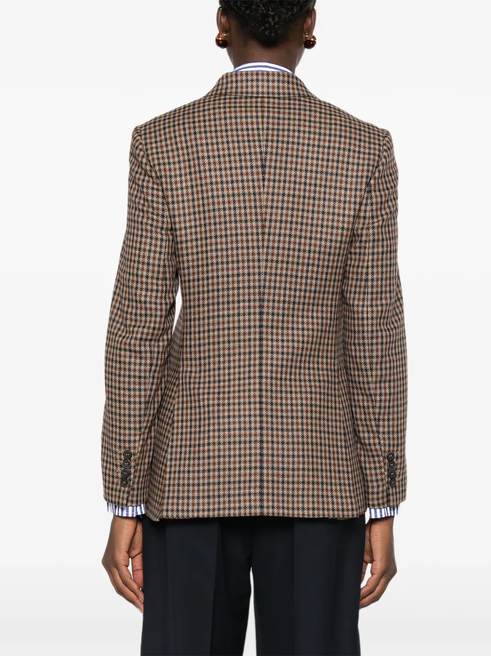Max Mara Blazer met dubbele rij knopen Bruin