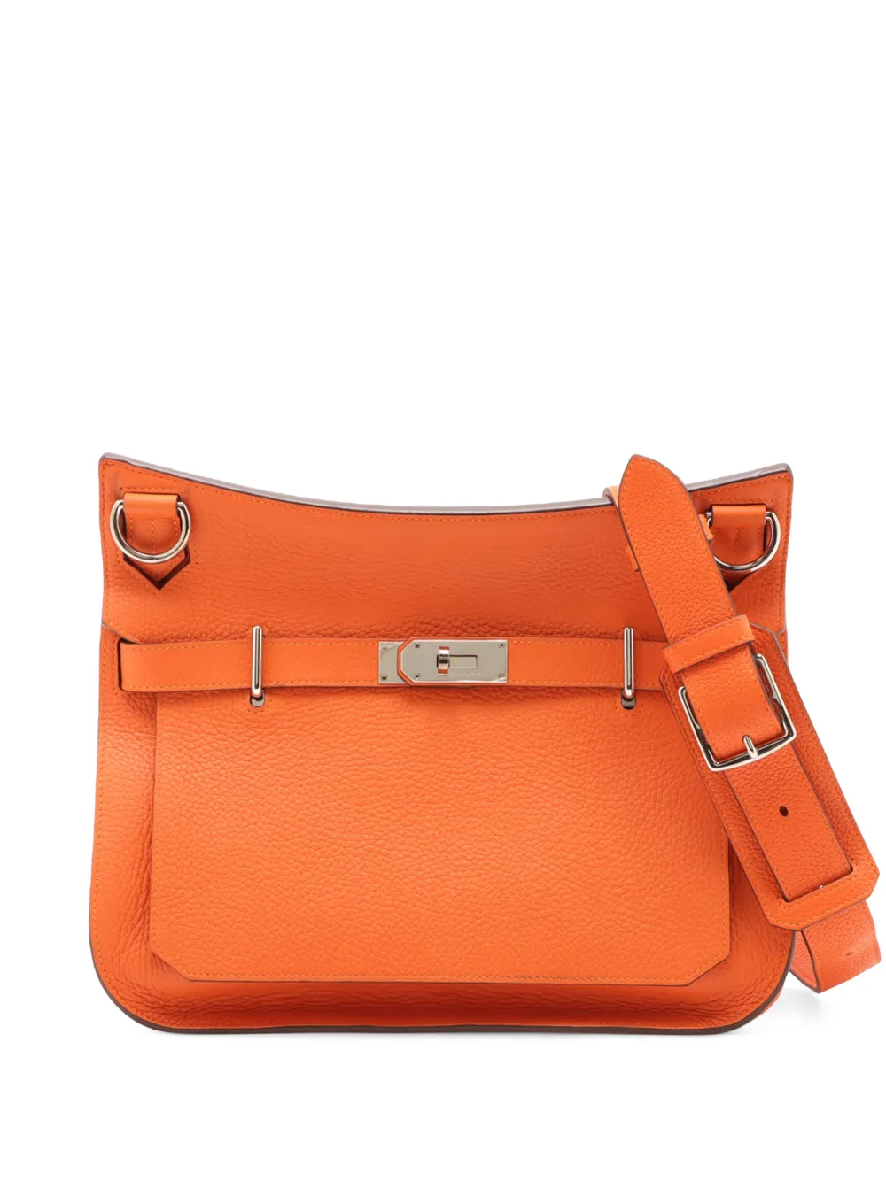 Hermès Pre-Owned 2014 Clemence Jypsiere 34 crossbody bag - Orange