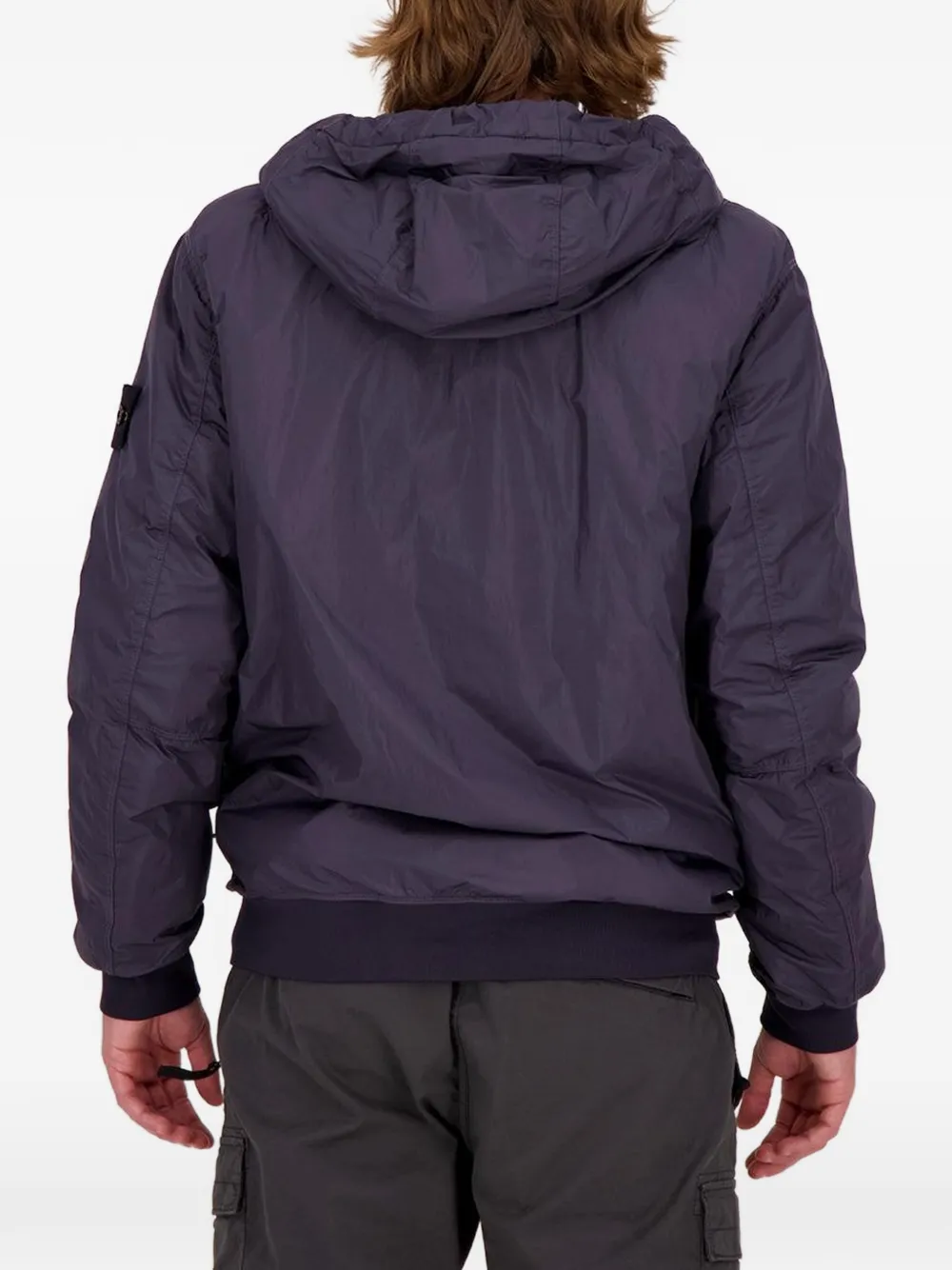 Stone Island Crinkle Reps jack met capuchon Blauw