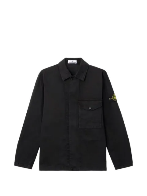 Stone Island zip-up cotton jacket