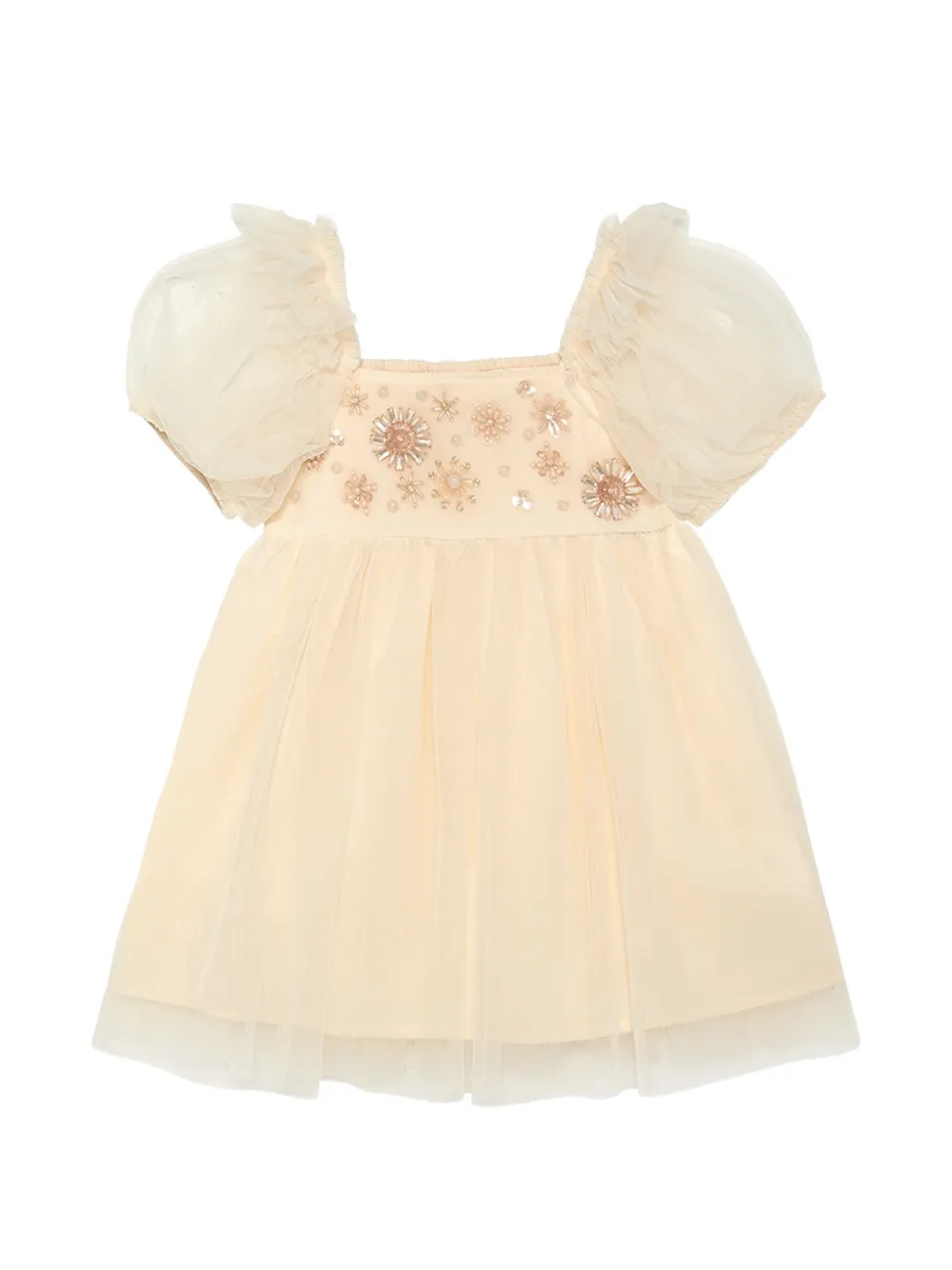 Tutu Du Monde Daffodil Dream bead-embellished tulle dress - Neutrals