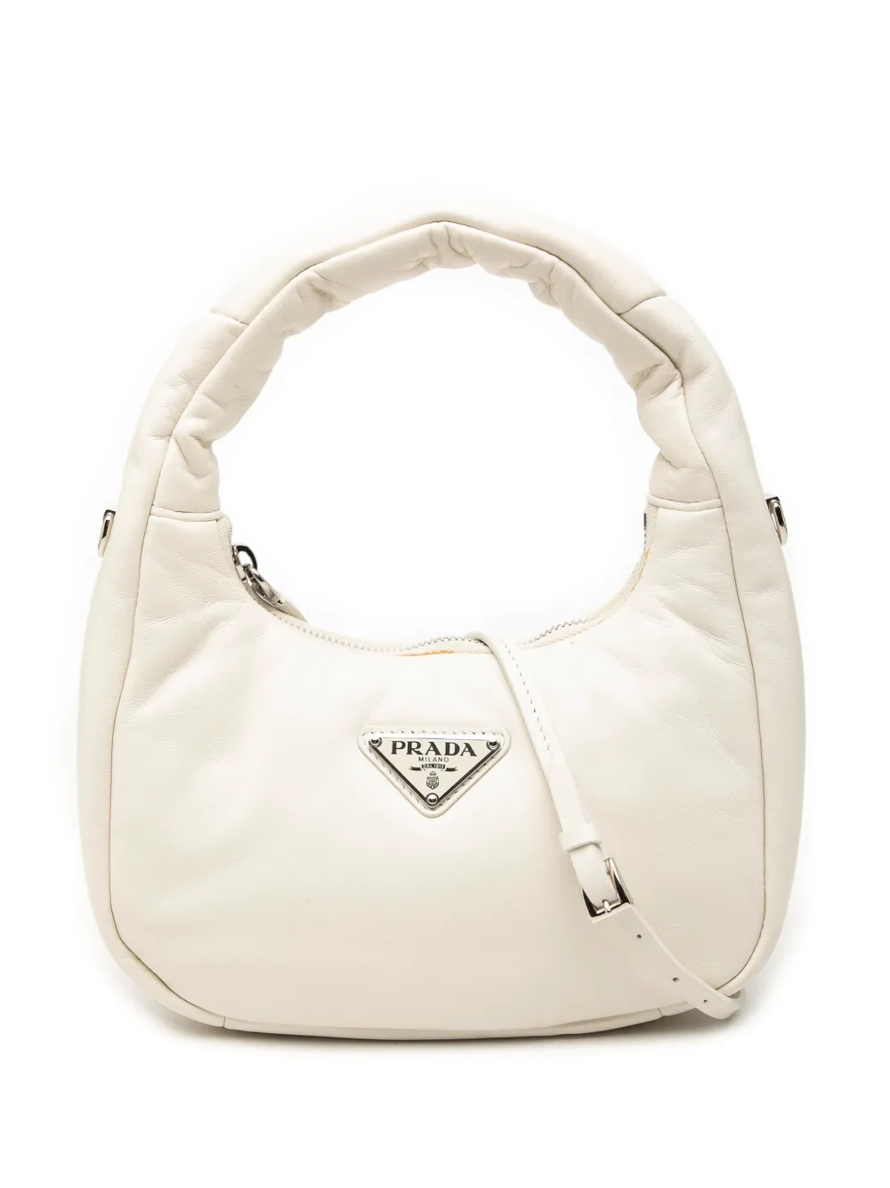 Prada Pre-Owned 2013-2026 Mini Nappa Soft Padded Bag satchel - Weiß