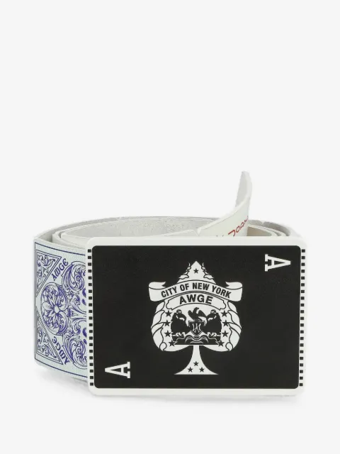 AWGE card-buckle belt