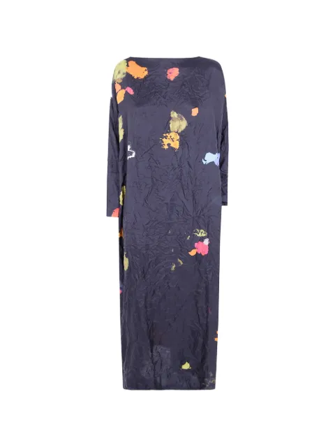 Daniela Gregis crinkled abstract-print maxi dress