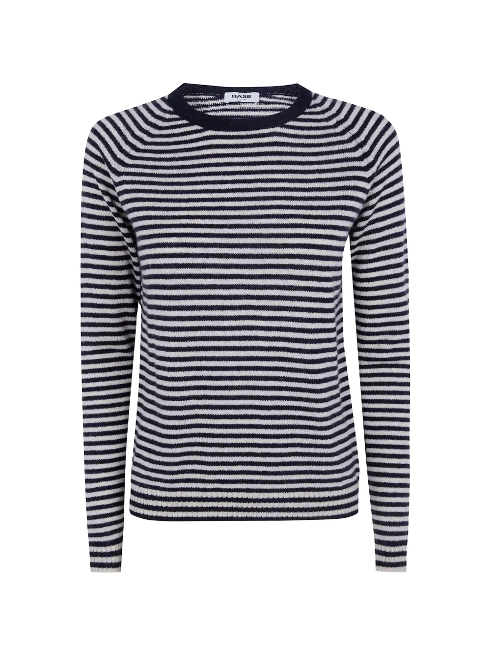 base striped cashmere sweater - Blu