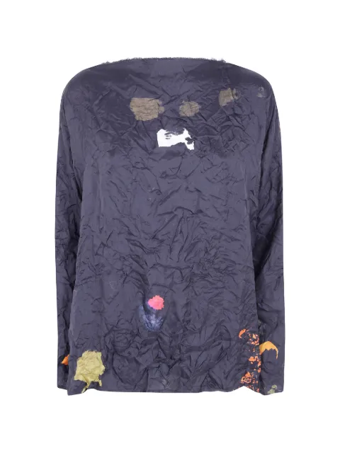 Daniela Gregis crinkled-silk blouse
