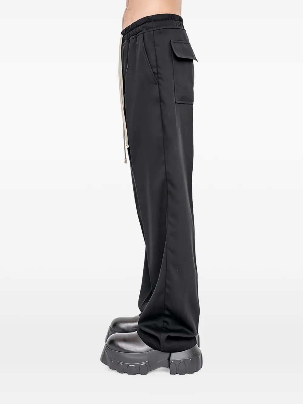 Rick Owens drawstring-waist trousers Zwart