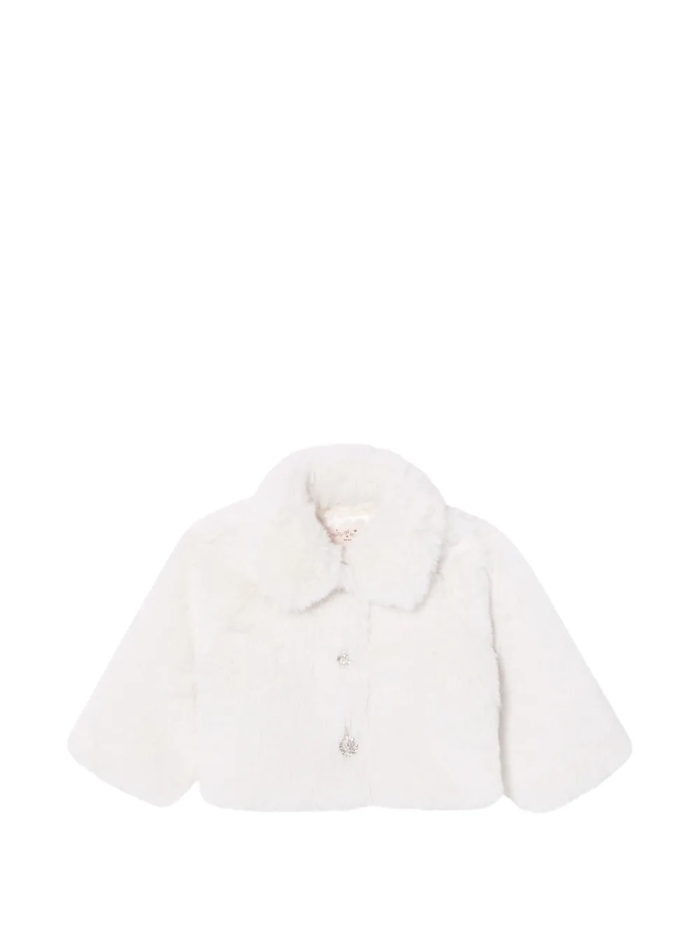 Tutu Du Monde crystal-embellished faux-fur jacket - Bianco
