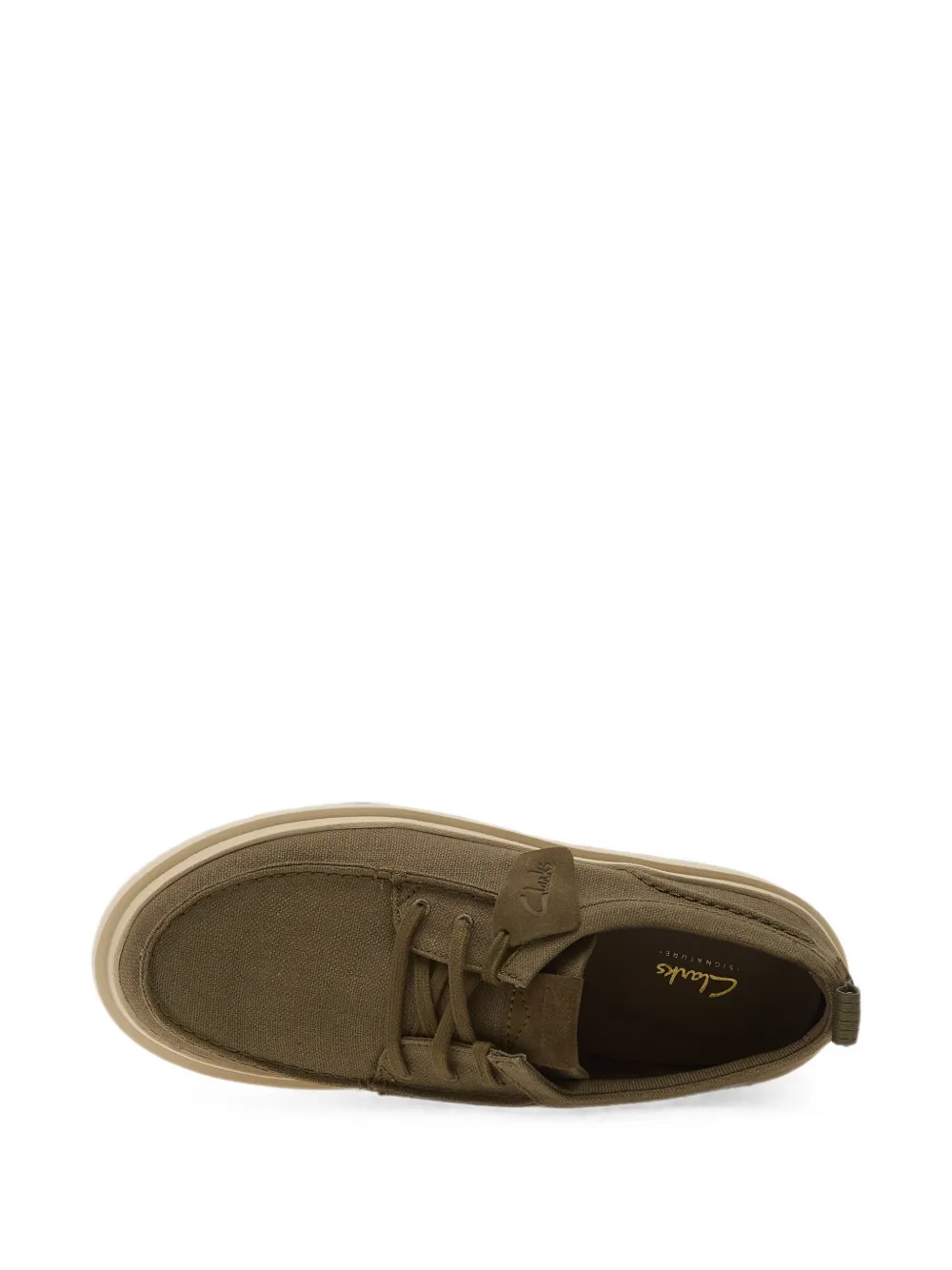 Clarks lace-up sneakers Groen