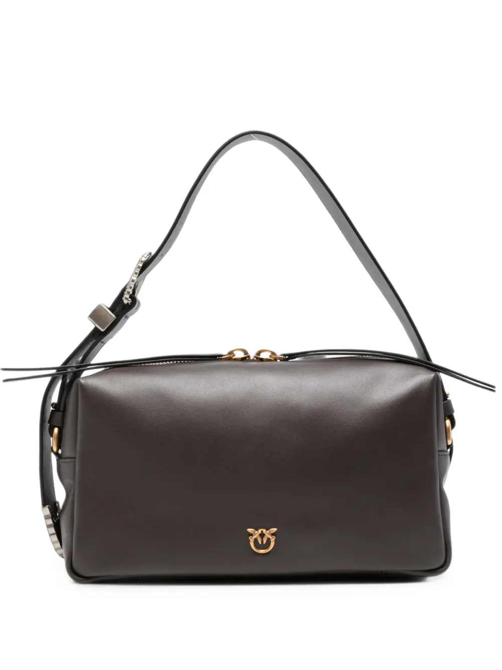 PINKO Love Birds leather shoulder bag - Marrone