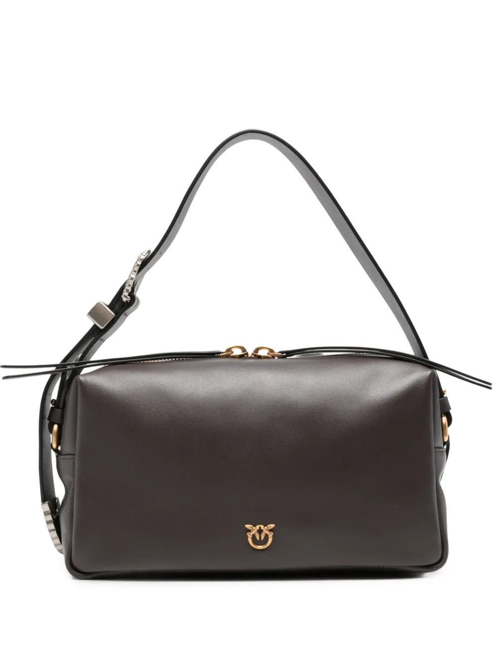 PINKO Love Birds leather shoulder bag - Marrone