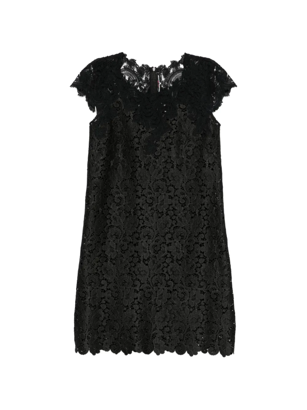 Ermanno Scervino floral-lace scalloped-edge mini dress