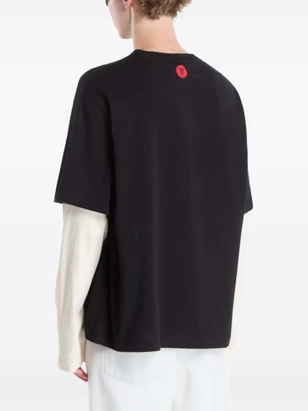 Billionaire Boys Club Ice Cream Running Dog layered long-sleeveT-shirt Zwart