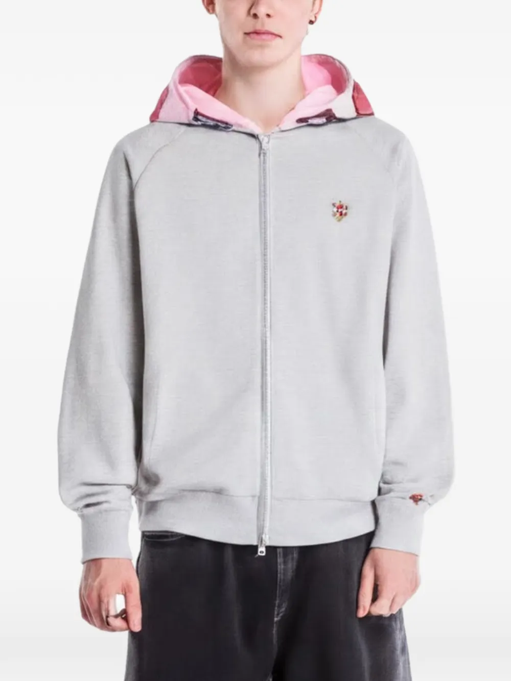 Billionaire Boys Club - Ice Cream - Cones & Bones zip-up hoodie - men - Cotton - M - Grey · M