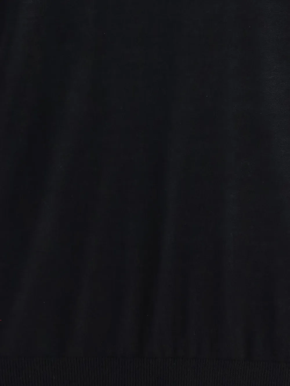 Giorgio Armani Jersey gebreide trui met hoge hals Zwart