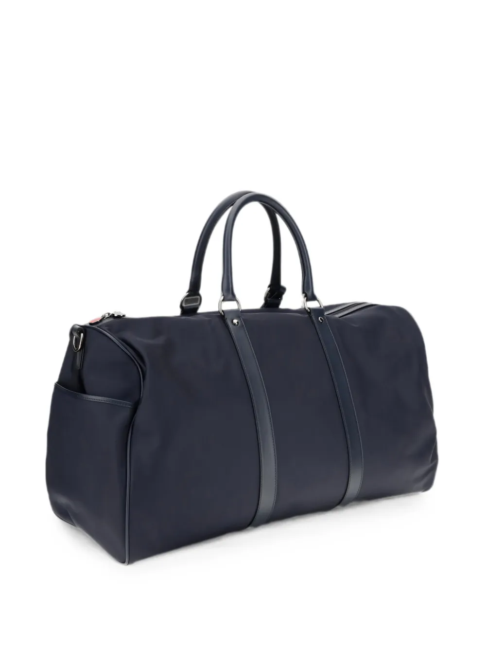 Kiton Reistas met logoplakkaat en leren afwerking Blauw