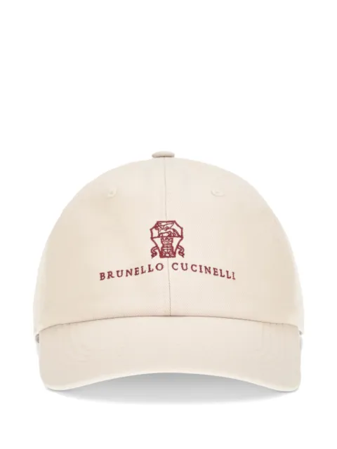 Brunello Cucinelli logo-embroidered cotton baseball cap