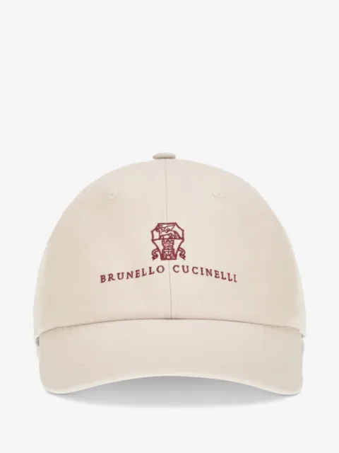 Brunello Cucinelli logo-embroidered cotton baseball cap