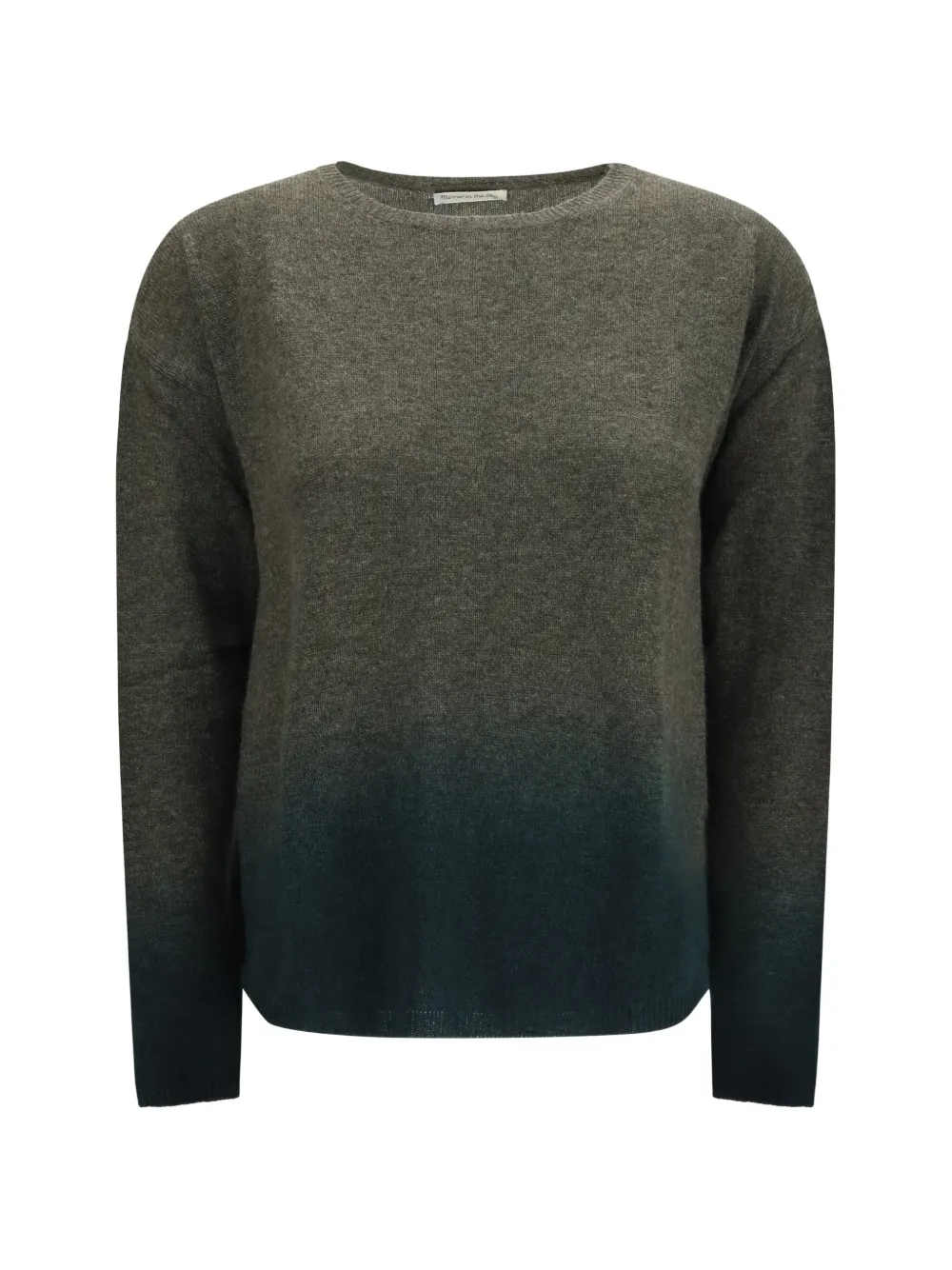 MIRROR IN THE SKY gradient-dyed crew-neck sweater - Grigio