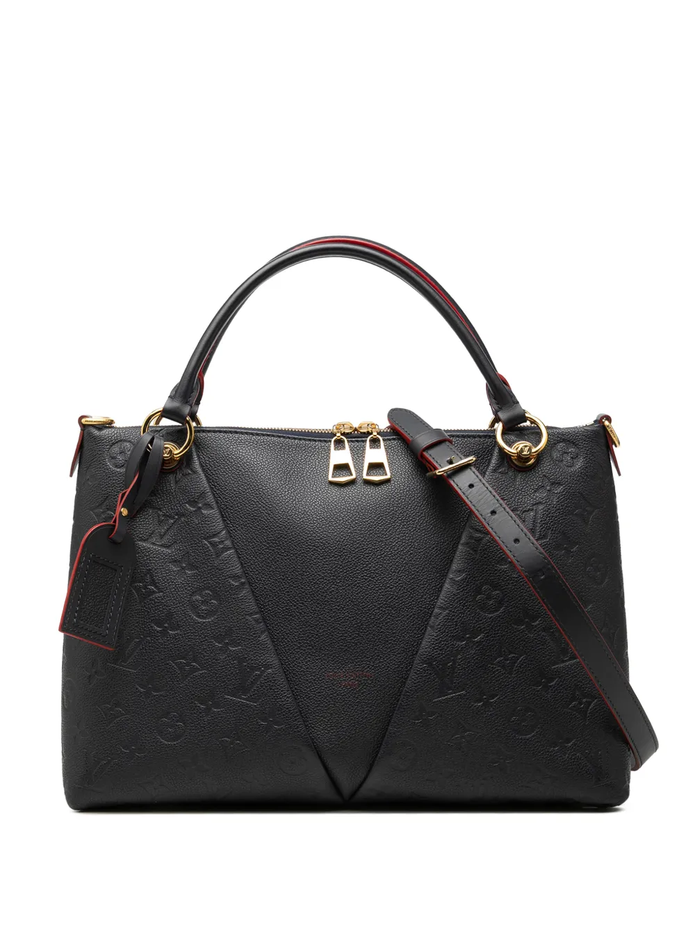 Pre-owned Louis Vuitton 2020 Monogram Empreinte V Mm Satchel In Blue