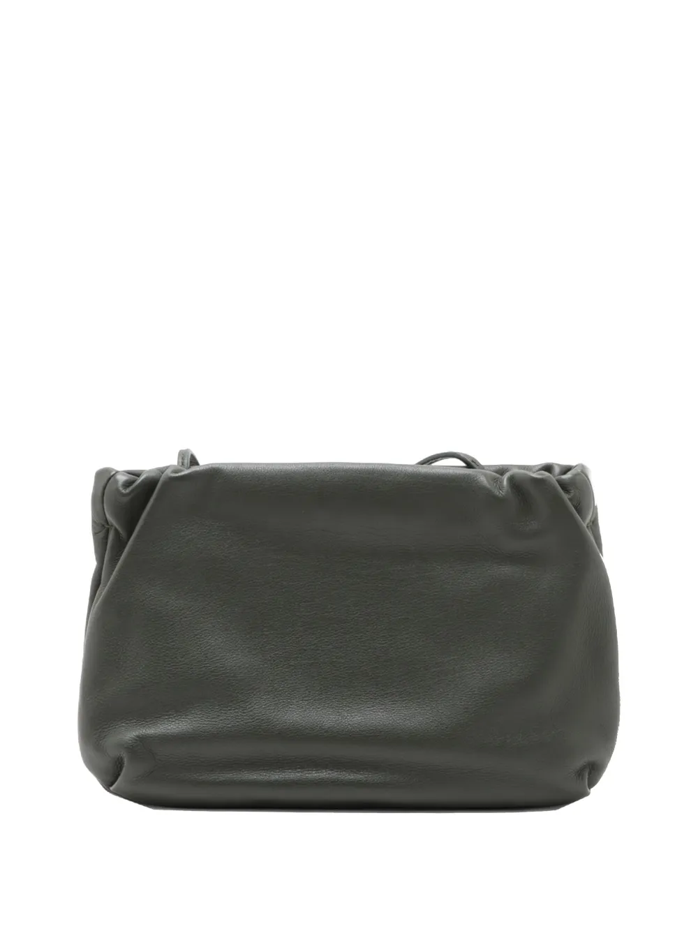 Pre-owned The Row 2010-2026 Grained Leather Bourse Crossbody Bag In Green