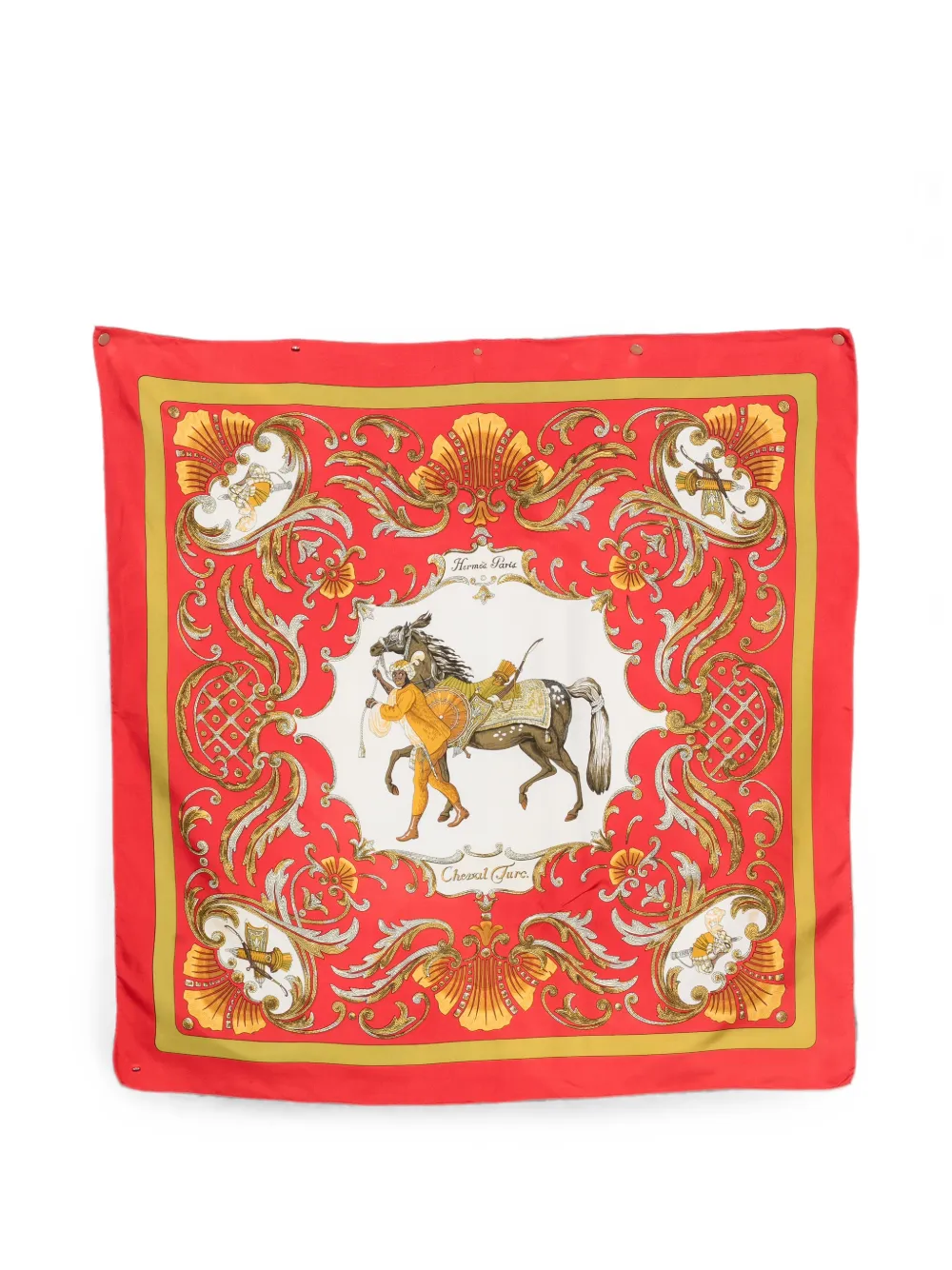 Hermès Pre-Owned 1990s square-shape scarf - Rosso
