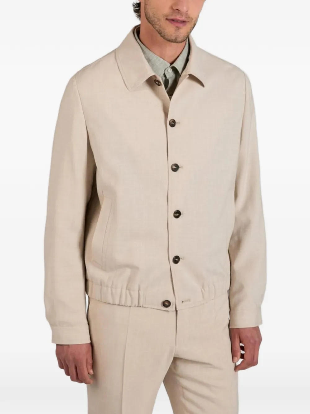 slowear Button-up jack Beige