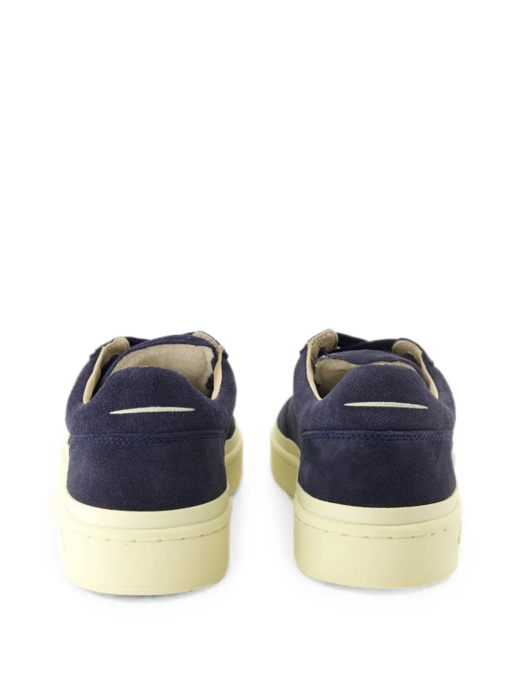 GHŌUD logo-embroidered suede sneakers Blauw