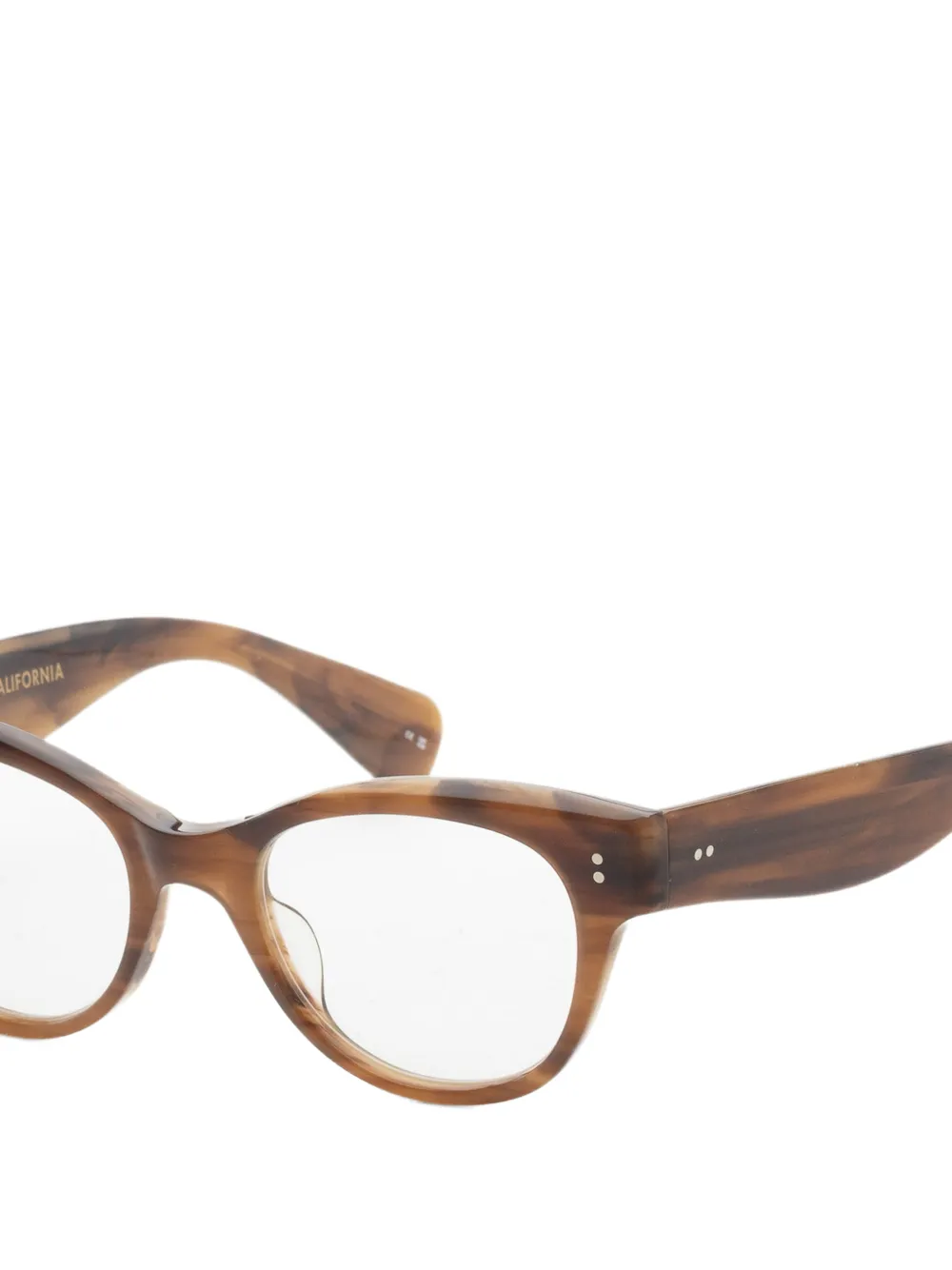 Garrett Leight Octavia bril Bruin