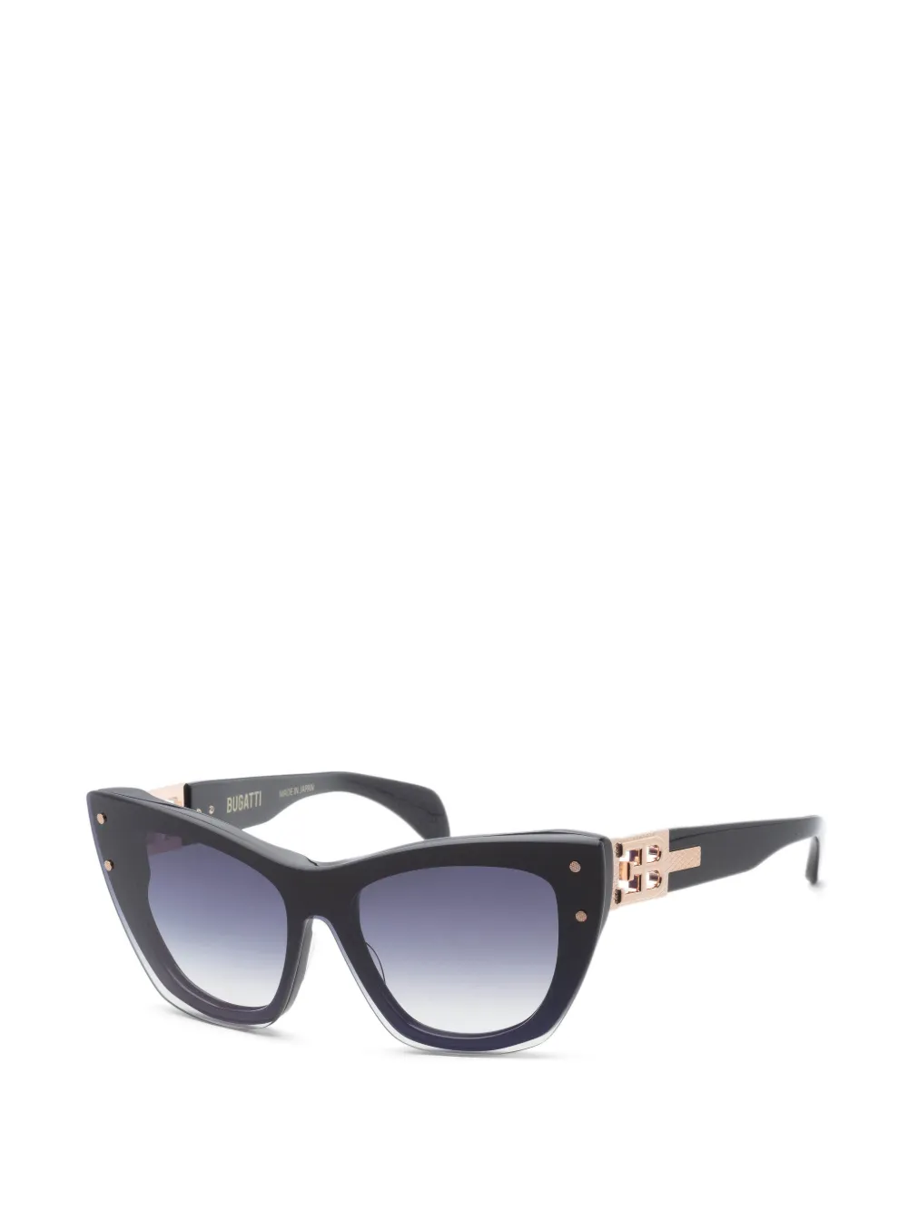 Bugatti lunettes de soleil à monture papillon - Noir Bugatti lunettes de soleil à monture papillon - Noir