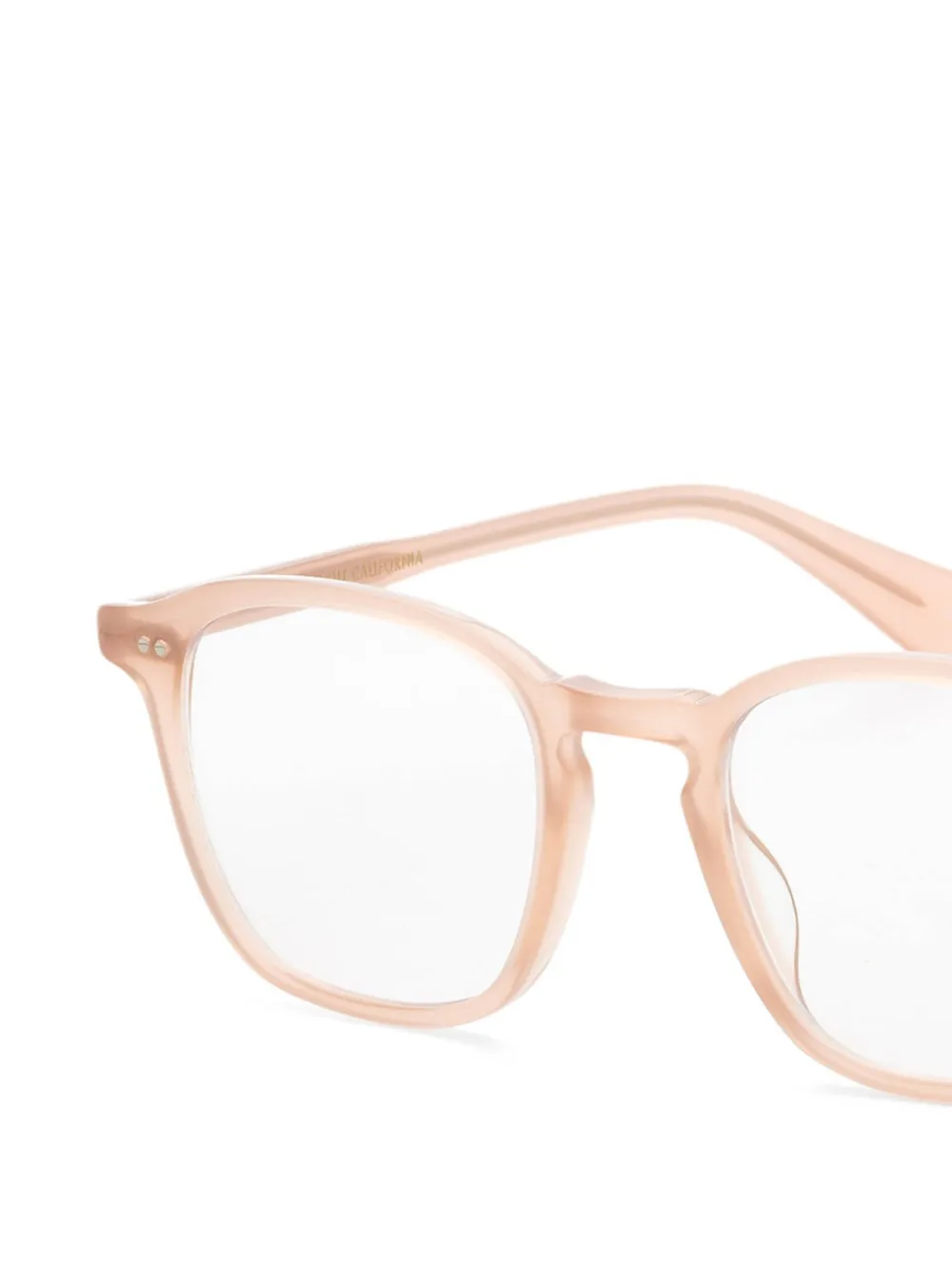 Garrett Leight Markus bril met vierkant montuur Roze