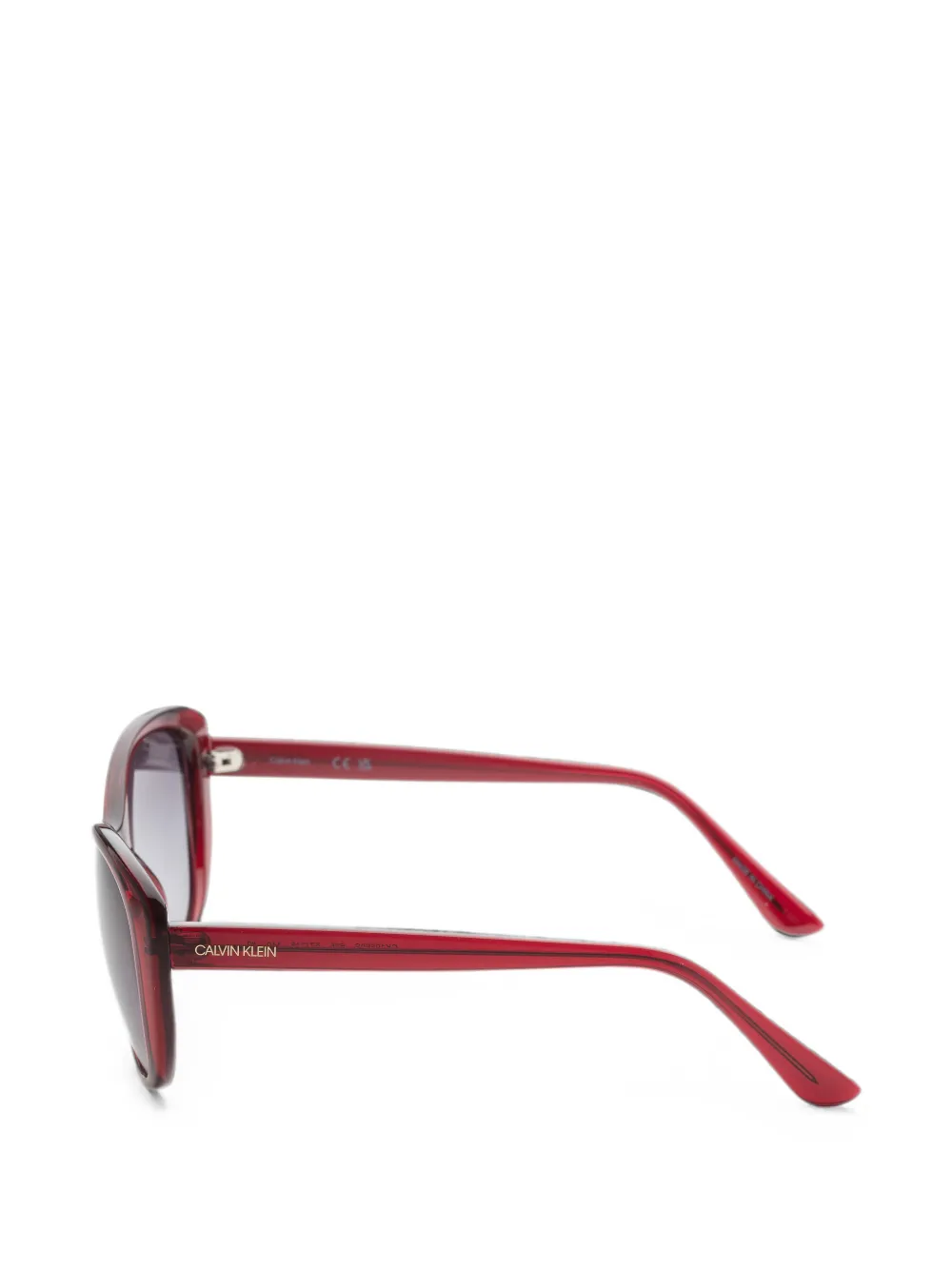 Calvin Klein Zonnebril met cat-eye montuur Rood