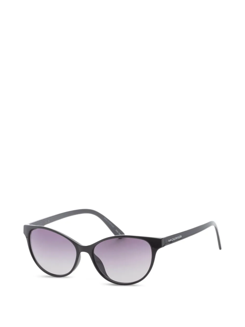 Calvin Klein Occhiali da sole cat-eye con logo - Nero